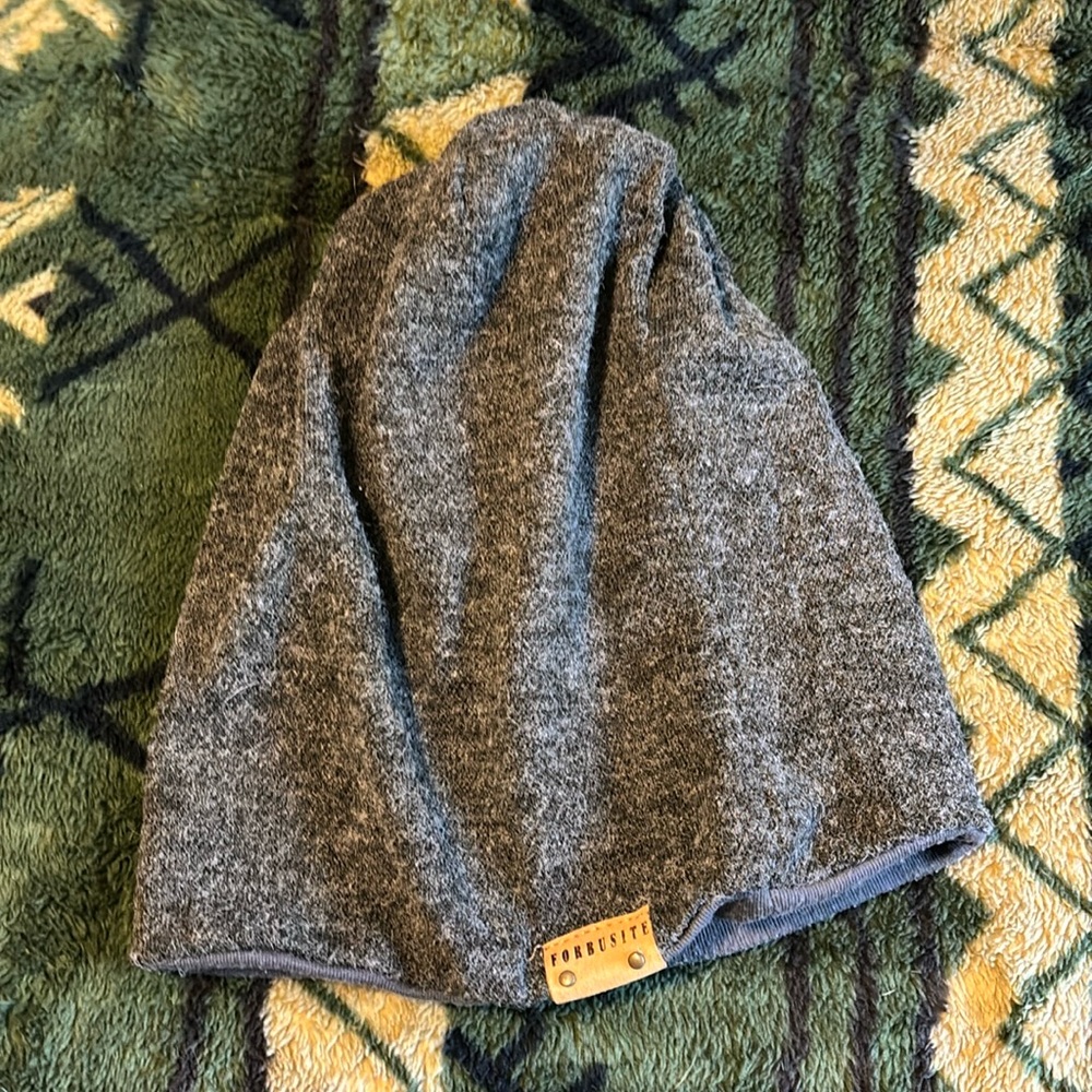 Forbusite lined knit hat.
